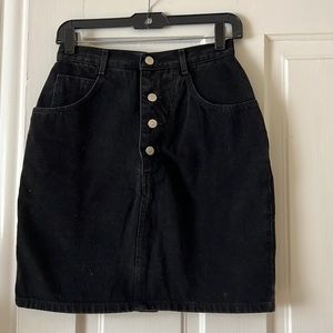 Black Jordache jean skirt